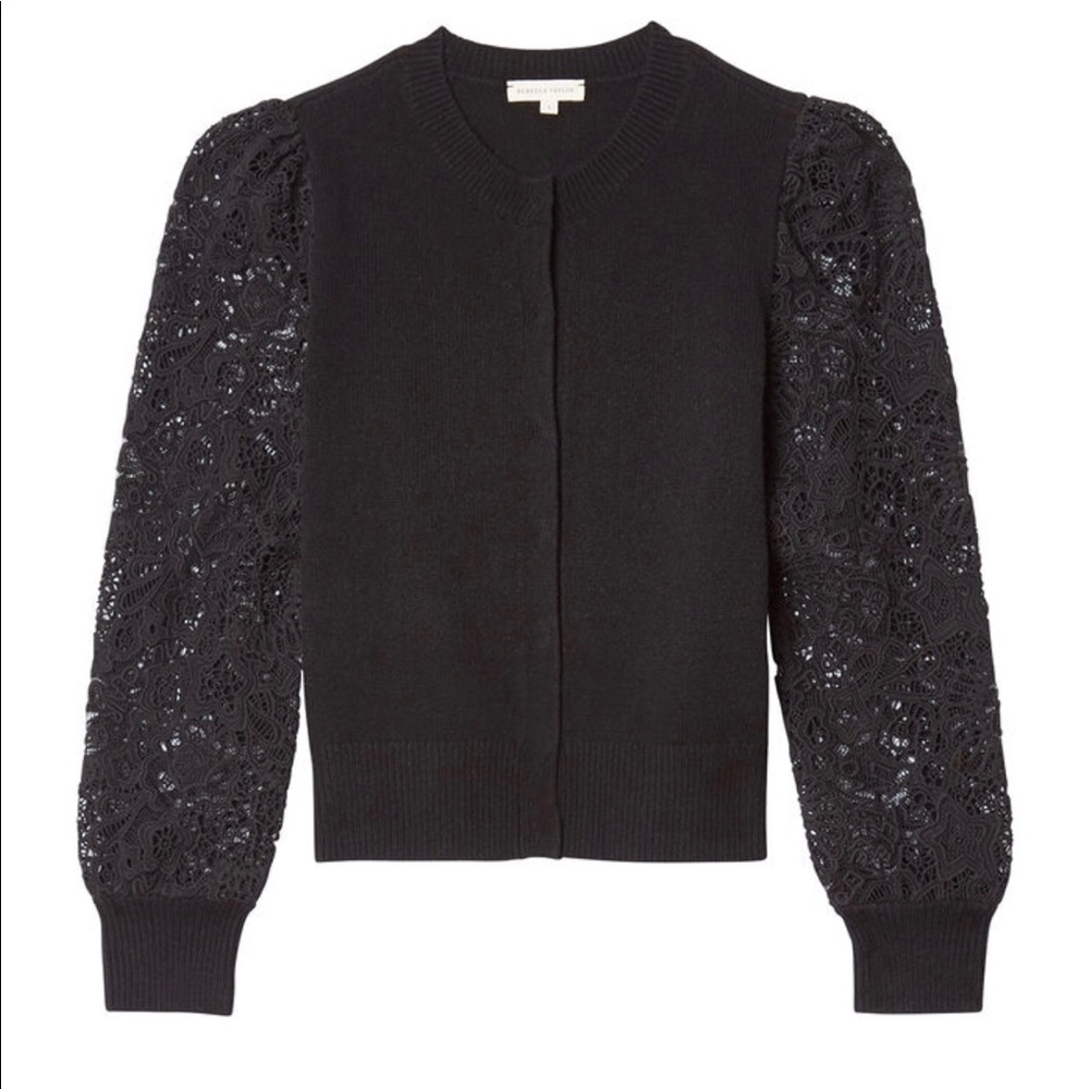 PRICE DROP!! Rebecca Taylor Black Merino Cardigan